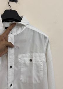 Men's White Casual Shirt