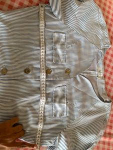 Striped Button-Up Blouse
