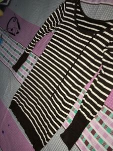 Striped Long Sleeve Sweater Dress