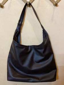 Chic Brown Faux Leather Hobo Bag