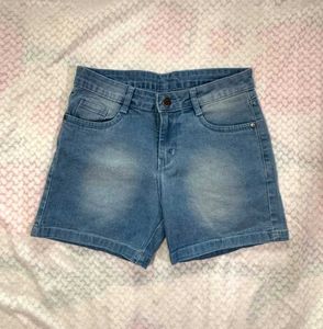 Women's Blue Denim Shorts
