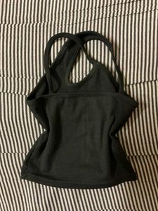 Black Sleeveless Tank Top