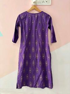 Purple Paisley print kurta
