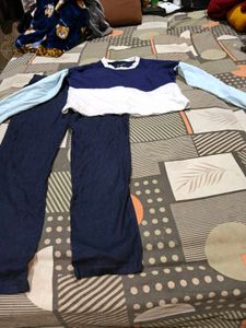 Cute Color Blocked crop top and pants