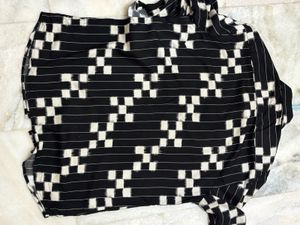 Black &amp; White Patterned Shirt
