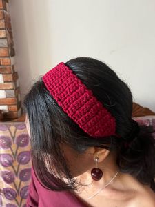 Red Knit Headband