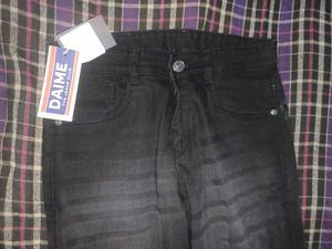 woman, Men's Black Wash Jeans baggy