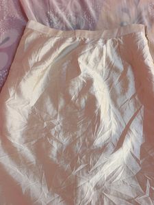 Off White Formal Skirt