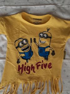 Minion T Shirt with Fringes
