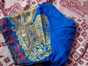 💞💞Royal Blue blouse with Golden Border