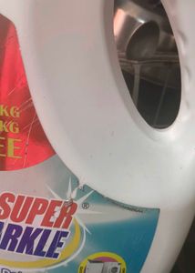 Super Sparkle Liquid Detergent empty bottle