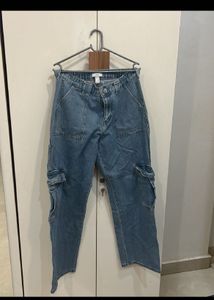 Forever 21, Blue Cargo Jeans