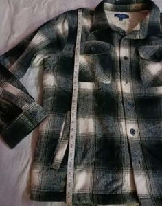 Cozy Plaid Sherpa Lined Jacket, wollen jacket for