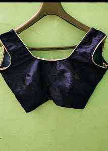 Elegant Navy Blue Blouse