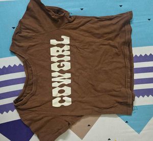 Brown Cowgirl Graphic T-Shirt