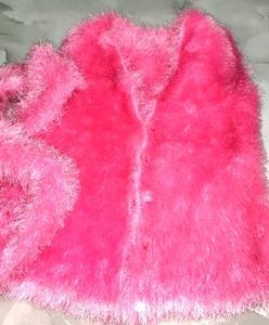Fuzzy Pink Sweater