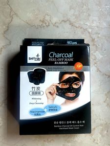 Saffron Charcoal Peel-Off Mask 5 peices