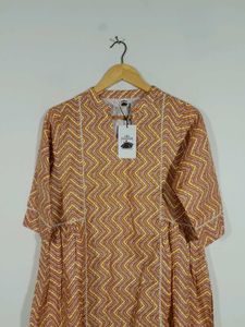 Yellow Printed Kurta For Women's