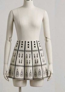 Monochrome Patterned Skirt