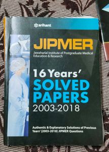 JIPMER Solved Papers 2003-2018