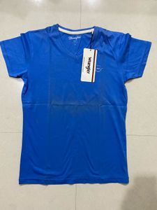 Blue Wrangler V-Neck T-Shirt