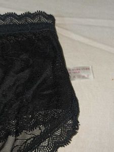 Elegant Black Lace Briefs