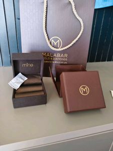 Malabar gold Mine platinum ring box