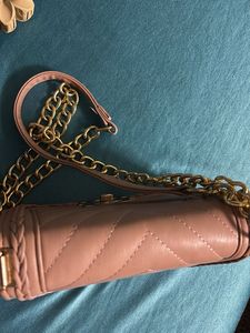 Chic Quilted Chain Sling Bag