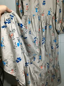 Flowy Floral Print Maxi Dress
