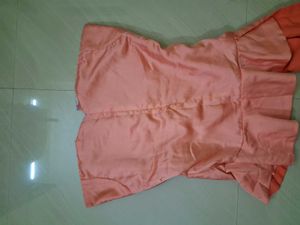 Designer Peach y2k top