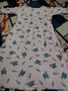 Chic Floral Print Kurta