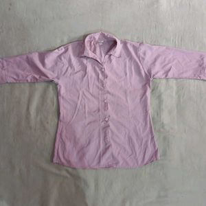 Classic Pink Button-Up Shirt
