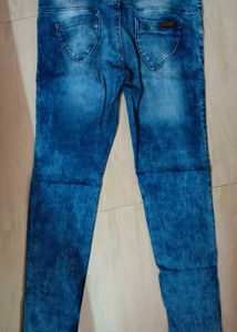 Blue Washed Denim Jeans