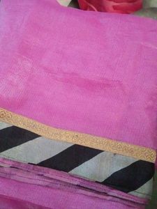 Elegant Floral black Print Palazzo Skirt and pink
