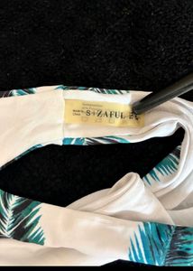 Tropical Leaf Print Bikini Bottoms