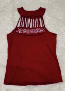 Very Beautiful Sleevless Neck Top