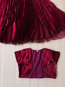 Stunning Embellished Pleated Gown