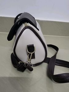 Stylish Cream &amp; Black Crossbody Bags Set