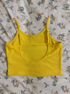Vibrant Yellow Spaghetti Strap Top