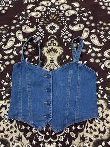 Cute Denim Top 🦋