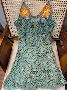 Green Crochet Dress