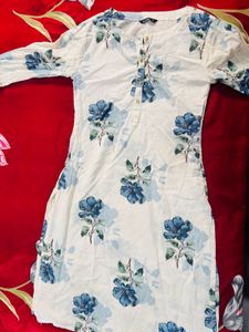 Floral Print Casual Kurti