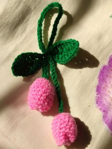 Handmade Crochet Tulip Hair Tie