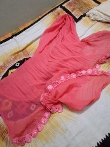 Elegant Pink Dupatta