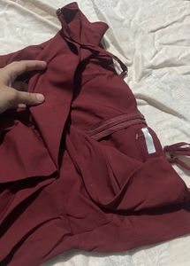Burgundy Maxi Slip Dress