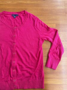 Gap Pink Button-Up Cardigan