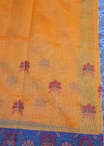 Yellow Floral Saree