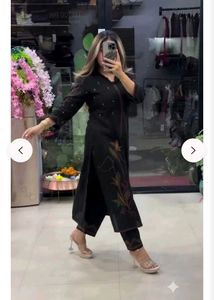 Elegant Black Kurta Set