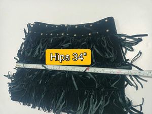 Fringe Mini Velvet Fancy Small Skirt with Studs