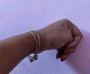 Bracelet With Stone And A Braceletwirh Evil Eye